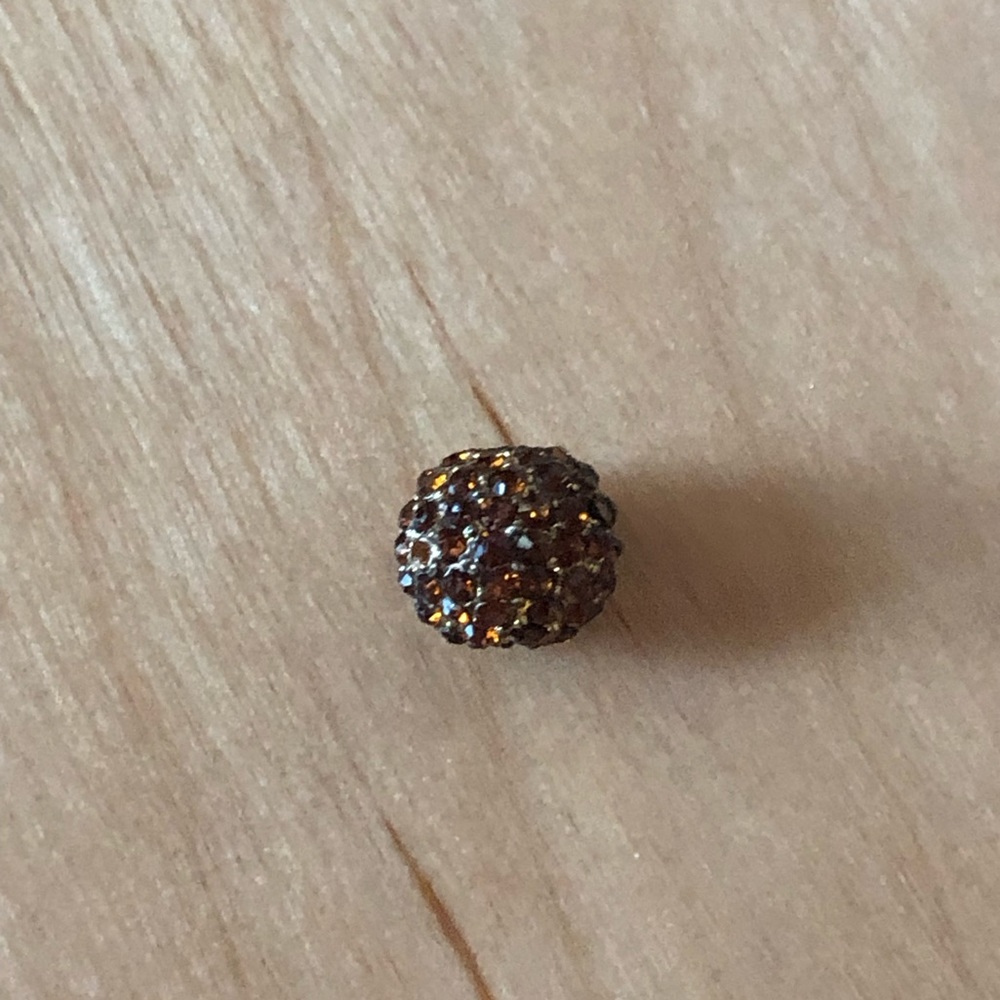 Crystal pendant bead piece